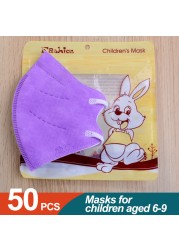 KN95 Kid Face Masks FFP2 Children's Mask 4 Ply Filtration Mask Boy and Girl Dust-proof Face Mask ffp2Mask Mascarillas