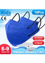 KN95 Kid Face Masks FFP2 Children's Mask 4 Ply Filtration Mask Boy and Girl Dust-proof Face Mask ffp2Mask Mascarillas