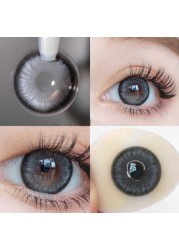 Myopia Degree Contact Lens Big Black Eyes Colored Contact Lenses Prescription Contact Lenses Natural Cosmetics Dioptra Eye Yearly Use 2pcs/pair