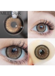 Myopia Degree Contact Lens Big Black Eyes Colored Contact Lenses Prescription Contact Lenses Natural Cosmetics Dioptra Eye Yearly Use 2pcs/pair