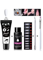 Mobray 5/2pcs Set Poly Nail Gel Extension Polygels Set Manicure Acrylic Gel Varnish Set 15ml Polygels Poly Nail Kit Nail Set