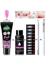 Mobray 5/2pcs Set Poly Nail Gel Extension Polygels Set Manicure Acrylic Gel Varnish Set 15ml Polygels Poly Nail Kit Nail Set