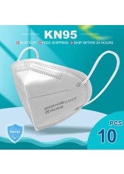 EU Approved FFP2 Mascarilllas KN95 Respirator 5 Layers Reusable Face Massager Face Mask ffp2 CE ffp2masque FFPP2