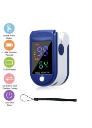 Portable Digital Fingertip Pulse Oximeter Blood Oxygen Saturation Meter OLED Display Fingertip Oximeter SpO2 Heart Rate Monitor