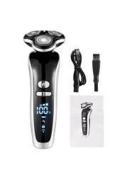 New Electric Shaver for Men 4D Electric Beard Trimmer USB Rechargeable Professional Hair Trimmer Hair Clipper Razor Adult for Men