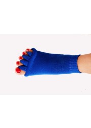 1 Pair Five Toes Separators Foot Sock Hallux Valgus Corrector Bunion Adjuster Foot Care Alignment Straightener Socks