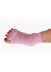 1 Pair Five Toes Separators Foot Sock Hallux Valgus Corrector Bunion Adjuster Foot Care Alignment Straightener Socks