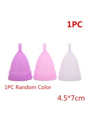 1pc Medical Silicone Menstrual Cup Feminine Hygiene Menstrual Period Cup Lady Health Care Cup