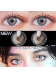 Eye Color Contact Lenses 2pcs Natural Colored Lenses Blue Pink Cosmetic Contact Lenses Yearly Eye Contact Lenses