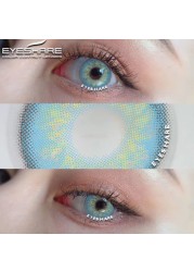 Eye Color Contact Lenses 2pcs Natural Colored Lenses Blue Pink Cosmetic Contact Lenses Yearly Eye Contact Lenses