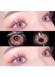 Eye Color Contact Lenses 2pcs Natural Colored Lenses Blue Pink Cosmetic Contact Lenses Yearly Eye Contact Lenses