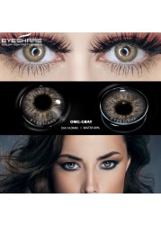 Eye Color Contact Lenses 2pcs Natural Colored Lenses Blue Pink Cosmetic Contact Lenses Yearly Eye Contact Lenses