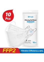 Elough KN95 face mask, fpp2fan CE approved ffp2 Mascarilla face mask ffp2reuse zable Kn95, fish protection masks ffpp2 FFP 2