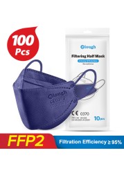 Elough KN95 face mask, fpp2fan CE approved ffp2 Mascarilla face mask ffp2reuse zable Kn95, fish protection masks ffpp2 FFP 2