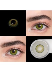 Bio-essence 1 Pair Contact Lenses With Eye Color Lenses For 1 Year Cosmetic Natural Moticolor Lenses Colored Lenses Eyes