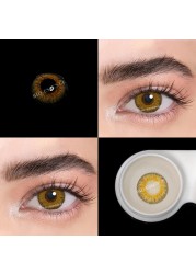 Bio-essence 1 Pair Contact Lenses With Eye Color Lenses For 1 Year Cosmetic Natural Moticolor Lenses Colored Lenses Eyes