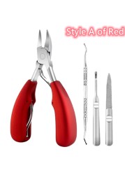 Toe Nail Clippers Nail Correction Thick Ingrown Toenails Nippers Cutters Dead Skin Dirt Remover Pedicure Care Tool 2021