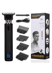 T9 USB Electric Hair Cutting Professional Beard Trimmer Machine Rechargeable New Hair Clipper Man Shaver Trimmer For Men Barber
