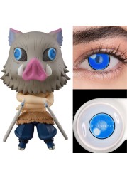 Bio-essence 1 Pair Cosplay Color Contact Lenses Nezuko Cosplay Anime Eye Contacts Pink Lenses Demon Slayer Cosplay Lenses