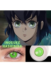 Bio-essence 1 Pair Cosplay Color Contact Lenses Nezuko Cosplay Anime Eye Contacts Pink Lenses Demon Slayer Cosplay Lenses