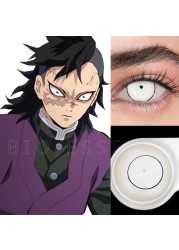 Bio-essence 1 Pair Cosplay Color Contact Lenses Nezuko Cosplay Anime Eye Contacts Pink Lenses Demon Slayer Cosplay Lenses