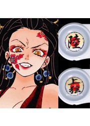 Bio-essence 1 Pair Cosplay Color Contact Lenses Nezuko Cosplay Anime Eye Contacts Pink Lenses Demon Slayer Cosplay Lenses