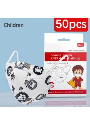 CE FFP2 Kids Face Mask KN95 Masks Dustproof 5 Layer Breathable FFP2 Mask Baby Boy Girls Protective Mask Kn95 Mascarillas