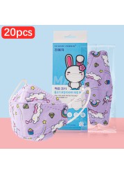 CE FFP2 Kids Face Mask KN95 Masks Dustproof 5 Layer Breathable FFP2 Mask Baby Boy Girls Protective Mask Kn95 Mascarillas