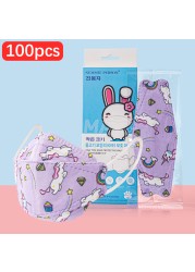 CE FFP2 Kids Face Mask KN95 Masks Dustproof 5 Layer Breathable FFP2 Mask Baby Boy Girls Protective Mask Kn95 Mascarillas