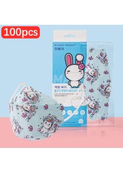 CE FFP2 Kids Face Mask KN95 Masks Dustproof 5 Layer Breathable FFP2 Mask Baby Boy Girls Protective Mask Kn95 Mascarillas