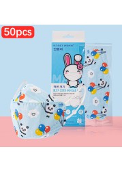 CE FFP2 Kids Face Mask KN95 Masks Dustproof 5 Layer Breathable FFP2 Mask Baby Boy Girls Protective Mask Kn95 Mascarillas