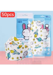 CE FFP2 Kids Face Mask KN95 Masks Dustproof 5 Layer Breathable FFP2 Mask Baby Boy Girls Protective Mask Kn95 Mascarillas