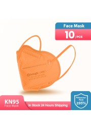 Elough KN95 Mascarillas FFP2 Mask FPP2 Face Wipe Masks 95% CE Filter 5 Ply Mask ffp2masque Kn95 Mascara Adults