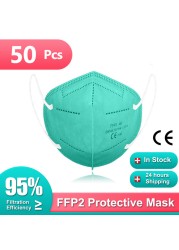 Mascarilla FPP2 Homologadas Europa 5 Layers FFP2 Mask CE Certification Mascarilla KN95 Adult FP2 Colorful Masks ffp2mask