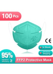 Mascarilla FPP2 Homologadas Europa 5 Layers FFP2 Mask CE Certification Mascarilla KN95 Adult FP2 Colorful Masks ffp2mask