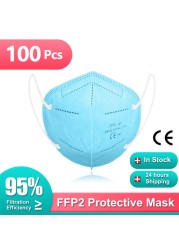 Mascarilla FPP2 Homologadas Europa 5 Layers FFP2 Mask CE Certification Mascarilla KN95 Adult FP2 Colorful Masks ffp2mask