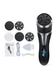 Rechargeable Electric Foot File Electric Pedicure Sander IPX7 Waterproof 2 Speeds Foot Dead Skin Remover Feet Dead Skin Calluses