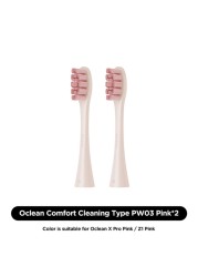 Oclean X Pro Elite/X Pro/F1/Air 2/One 2/4pcs Replacement Brush Heads for Electric Toothbrush Deep Cleaning Toothbrush Heads