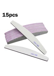 Nail File 100/180 Professional Sandpaper Set Nail File Sanding Buffer Block Nail Pedicure Manicure Polishing Tools