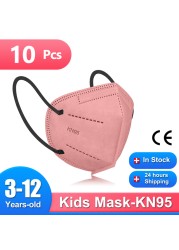 Mascarilla ffp2 KN95 Kids Mask Kids Face Mask 3-12Years 3-12Years Protection Mask 3-12Years