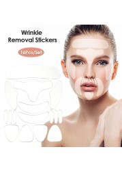 Reusable Silicone Wrinkle Removal Sticker Face Lifting Strips Set Forehead Neck Line Eye Patches Remover Anti Aging Skin Pads