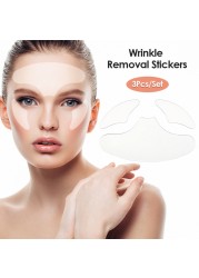 Reusable Silicone Wrinkle Removal Sticker Face Lifting Strips Set Forehead Neck Line Eye Patches Remover Anti Aging Skin Pads