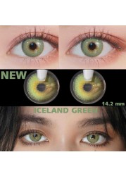 Contact Lenses Colored Contact Lenses Contact Lenses For Eyes 2pcs Blue Color Natural Contact Lens Yearly Lenses Green Beauty Cosmetic Contact Lenses