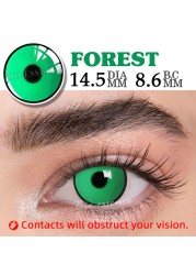 Bio-Essence 1 Pair Cosplay Colored Contact Lenses For Eyes Anime Accessory Anime Makima Lens Chainsaw Lenses Man Lenses