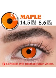 Bio-Essence 1 Pair Cosplay Colored Contact Lenses For Eyes Anime Accessory Anime Makima Lens Chainsaw Lenses Man Lenses