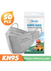 أقنعة FPP2 للأطفال FFP2 أقنعة KN95 للأطفال 5 طبقات infantil ماسكارا 9-12old معتمدة ffp2maske واقية للأطفال