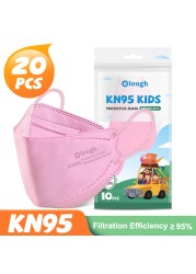 أقنعة FPP2 للأطفال FFP2 أقنعة KN95 للأطفال 5 طبقات infantil ماسكارا 9-12old معتمدة ffp2maske واقية للأطفال