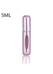 5ml Perfume Atomizer Portable Liquid Container For Cosmetics Small Aluminum Atomizer Coachella Empty Bottle Refillable For Travel