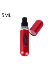 5ml Perfume Atomizer Portable Liquid Container For Cosmetics Small Aluminum Atomizer Coachella Empty Bottle Refillable For Travel