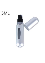 5ml Perfume Atomizer Portable Liquid Container For Cosmetics Small Aluminum Atomizer Coachella Empty Bottle Refillable For Travel